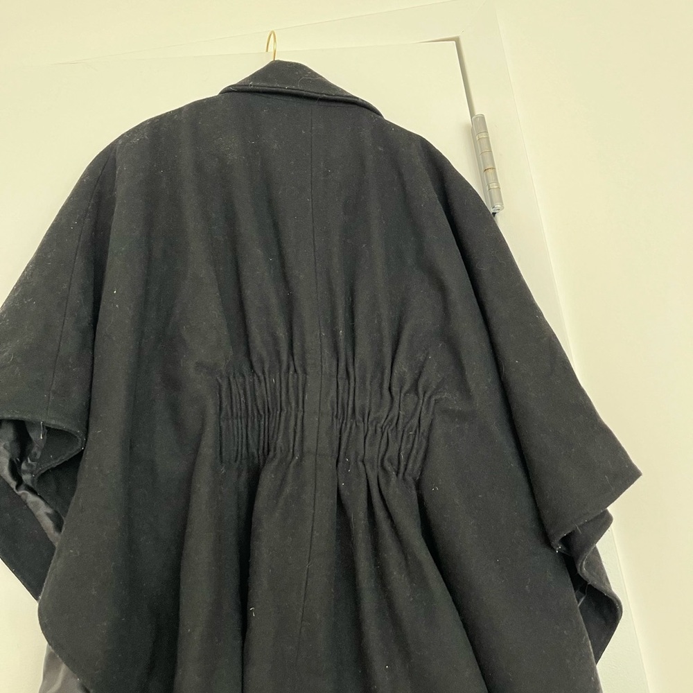 Hilary Radley Charcoal Gray Women's Poncho Coat - Picture 3 of 4
